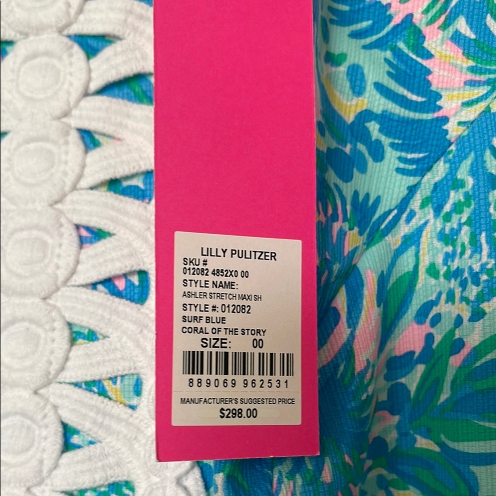 Lilly Pulitzer Ashler Stretch Maxi Coral of the Story